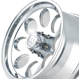 1 X ION 171 16X8 8-170 130.8 Hub -5 Offset Silver Wheel Rim