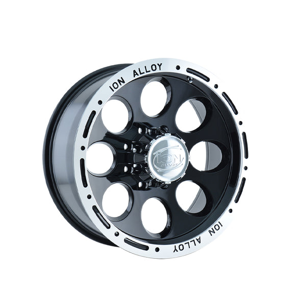 1 X ION 174 16X10 6-139.7 106 Hub -38 Offset Black Wheel Rim