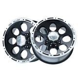 1 X ION 174 16X8 8-165.1 130.8 Hub -5 Offset Black Wheel Rim