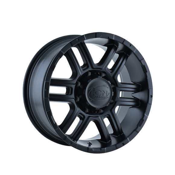 1 X ION 179 18X9 8-165.1 130.8 Hub 12 Offset Black Wheel Rim