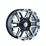 1 X ION 179 16X8 6-114.3 83.82 Hub 10 Offset Black Wheel Rim