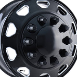 1 X ION IB02 24.5X8.25 10x285.75 220.1 Hub 168 Offset Front Black/Milled Spokes Wheel Rim