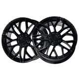 1 X Katana Racing KR01 20x8.5 5x114.3 73.1 Hub 6.32 Offset Glossy Black Wheel Rim