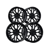1 X Katana Racing KR01 20x8.5 5x114.3 73.1 Hub 6.32 Offset Glossy Black Wheel Rim