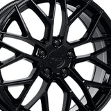 1 X Katana Racing KR01 20x8.5 5x114.3 73.1 Hub 6.32 Offset Glossy Black Wheel Rim