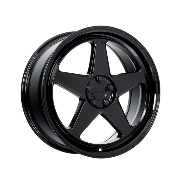 1 X Katana Racing KR03 20X8.5 5X114.3 73.1 Hub 6.32 Offset Glossy Black Wheel Rim
