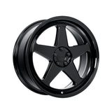 1 X Katana Racing KR03 20X8.5 5X114.3 73.1 Hub 6.32 Offset Glossy Black Wheel Rim