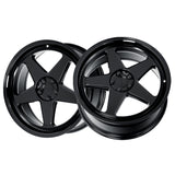 1 X Katana Racing KR03 18x8 5x114.3 73.1 Hub 6.07 Offset Glossy Black Wheel Rim