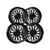 1 X Katana Racing KR05 18X8 5X112 73.1 Hub 6.07 Offset Glossy Black Wheel Rim