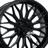 1 X Katana Racing KR05 18X8 5X100 73.1 Hub 6.07 Offset Glossy Black Wheel Rim
