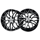 1 X Katana Racing KR01 18x8 5x114.3 73.1 Hub 6.07 Offset Glossy Black Machined Face Wheel Rim