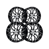 1 X Katana Racing KR01 18x8 5x114.3 73.1 Hub 6.07 Offset Glossy Black Machined Face Wheel Rim