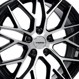 1 X Katana Racing KR01 18x8 5x100 73.1 Hub 6.07 Offset Glossy Black Machined Face Wheel Rim