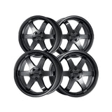 1 X Katana Racing KR08 17X7.5 5X114.3 73.1 Hub 5.82 Offset Glossy GunMetal Wheel Rim