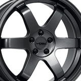 1 X Katana Racing KR08 17X7.5 5X114.3 73.1 Hub 5.82 Offset Glossy GunMetal Wheel Rim
