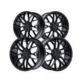 1 X Katana Racing KR01 18X8 5X100 73.1 Hub 6.07 Offset Matte Black Wheel Rim
