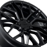 1 X Katana Racing KR01 18X8 5X100 73.1 Hub 6.07 Offset Matte Black Wheel Rim