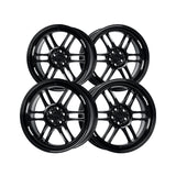 1 X Katana Racing KR02 18X8 5X100 73.1 Hub 6.07 Offset Glossy Black Wheel Rim
