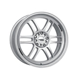 1 X Katana Racing KR02 17X7.5 5X100 73.1 Hub 5.82 Offset Glossy Sliver Wheel Rim