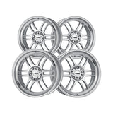 1 X Katana Racing KR02 17X7.5 5X100 73.1 Hub 5.82 Offset Glossy Sliver Wheel Rim