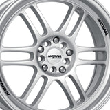1 X Katana Racing KR02 17X7.5 5X100 73.1 Hub 5.82 Offset Glossy Sliver Wheel Rim