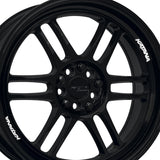 1 X Katana Racing KR02 18X8 5X112 73.1 Hub 6.07 Offset Matte Black Wheel Rim