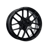 1 X Katana Racing KR04 18X8 5X100 73.1 Hub 6.07 Offset Glossy Black Wheel Rim
