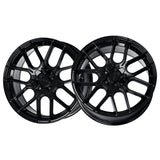 1 X Katana Racing KR04 20x8.5 5x108/5x114.3 73.1 Hub 6.32 Offset Glossy Black Wheel Rim
