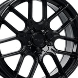 1 X Katana Racing KR04 18X8 5X105 73.1 Hub 6.07 Offset Glossy Black Wheel Rim