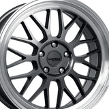 1 X Katana Racing KR06 18x8 5x100 73.1 Hub 6.07 Offset Glossy Gun Metal Machine Lip Wheel Rim