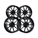 1 X Katana Racing KR07 17X7.5 5X100 73.1 Hub 5.82 Offset Glossy Black Wheel Rim