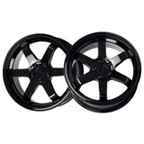1 X Katana Racing KR08 17X7.5 5X114.3 73.1 Hub 5.82 Offset Glossy Black Wheel Rim