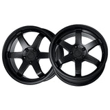 1 X Katana Racing KR08 18X8 5X114.3 73.1 Hub 6.07 Offset Matte Black Wheel Rim