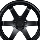 1 X Katana Racing KR08 18X8 5X114.3 73.1 Hub 6.07 Offset Matte Black Wheel Rim