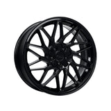 1 X Katana Racing KR09 18X8 5X110 73.1 Hub 6.07 Offset Glossy Black Wheel Rim