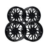 1 X Katana Racing KR09 18X8 5X100 73.1 Hub 6.07 Offset Glossy Black Wheel Rim