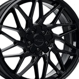 1 X Katana Racing KR09 18X8 5X110 73.1 Hub 6.07 Offset Glossy Black Wheel Rim