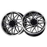 1 X Katana Racing KR09 18x8 5x100/5x114.3 73.1 Hub 6.07 Offset Glossy Black Machined Face Wheel Rim