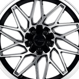 1 X Katana Racing KR09 18x8 5x100/5x114.3 73.1 Hub 6.07 Offset Glossy Black Machined Face Wheel Rim