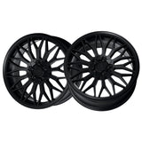 1 X Katana Racing KR09 18X8 5X112 73.1 Hub 6.07 Offset Matte Black Wheel Rim
