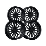1 X Katana Racing KR09 18X8 5X100 73.1 Hub 6.07 Offset Matte Black Wheel Rim
