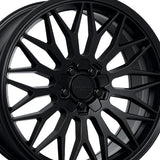 1 X Katana Racing KR09 18X8 5X112 73.1 Hub 6.07 Offset Matte Black Wheel Rim