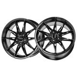 1 X Katana Racing KR10 20X8.5 5X114.3 73.1 Hub 6.32 Offset Glossy Black Wheel Rim