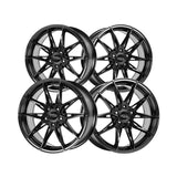 1 X Katana Racing KR10 20X8.5 5X120 73.1 Hub 6.32 Offset Glossy Black Wheel Rim
