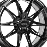 1 X Katana Racing KR10 20X8.5 5X120 73.1 Hub 6.32 Offset Glossy Black Wheel Rim