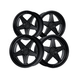 1 X Katana Racing KR03 18x8 5x114.3 73.1 Hub 6.07 Offset Matte Black Wheel Rim