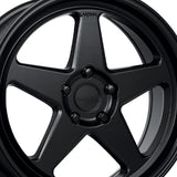 1 X Katana Racing KR03 20x8.5 5x114.3 73.1 Hub 6.32 Offset Matte Black Wheel Rim