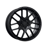 1 X Katana Racing KR04 18X8 5X100 73.1 Hub 6.07 Offset Matte Black Wheel Rim
