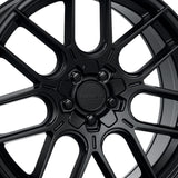 1 X Katana Racing KR04 18X8 5X105 73.1 Hub 6.07 Offset Matte Black Wheel Rim