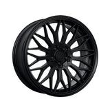 1 X Katana Racing KR05 18x8 5x112/5x114.3 73.1 Hub 6.07 Offset Matte Black Wheel Rim